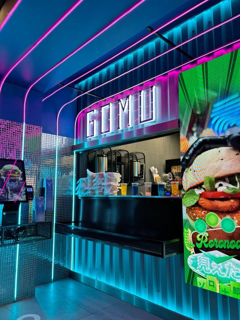 Gomu LED storefront accent lighting